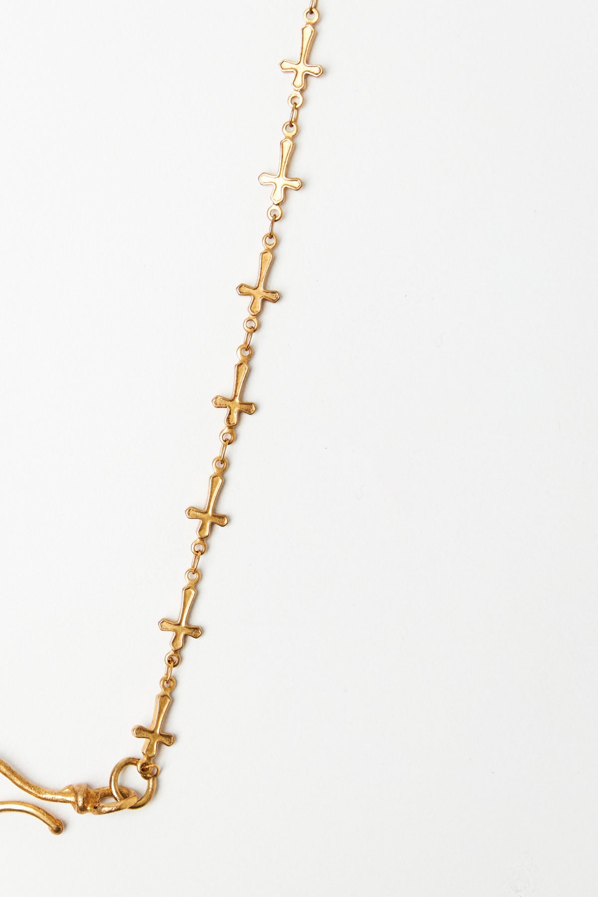 Diamond Studded Cross with Cross Chain