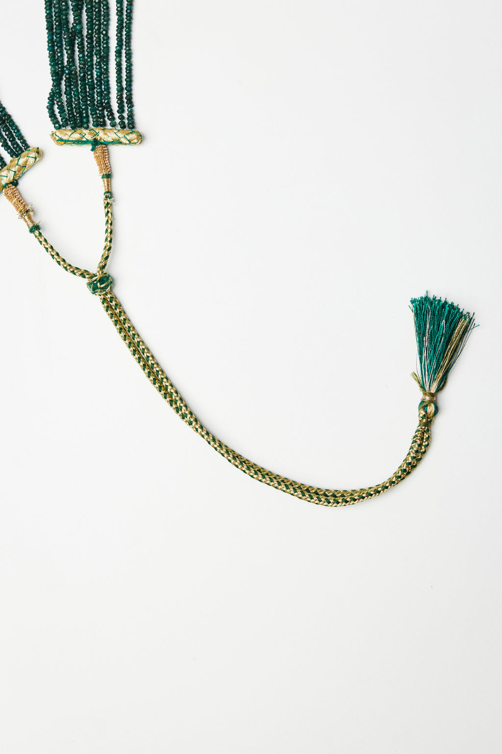 Multi-Strand Emerald Bead Necklace