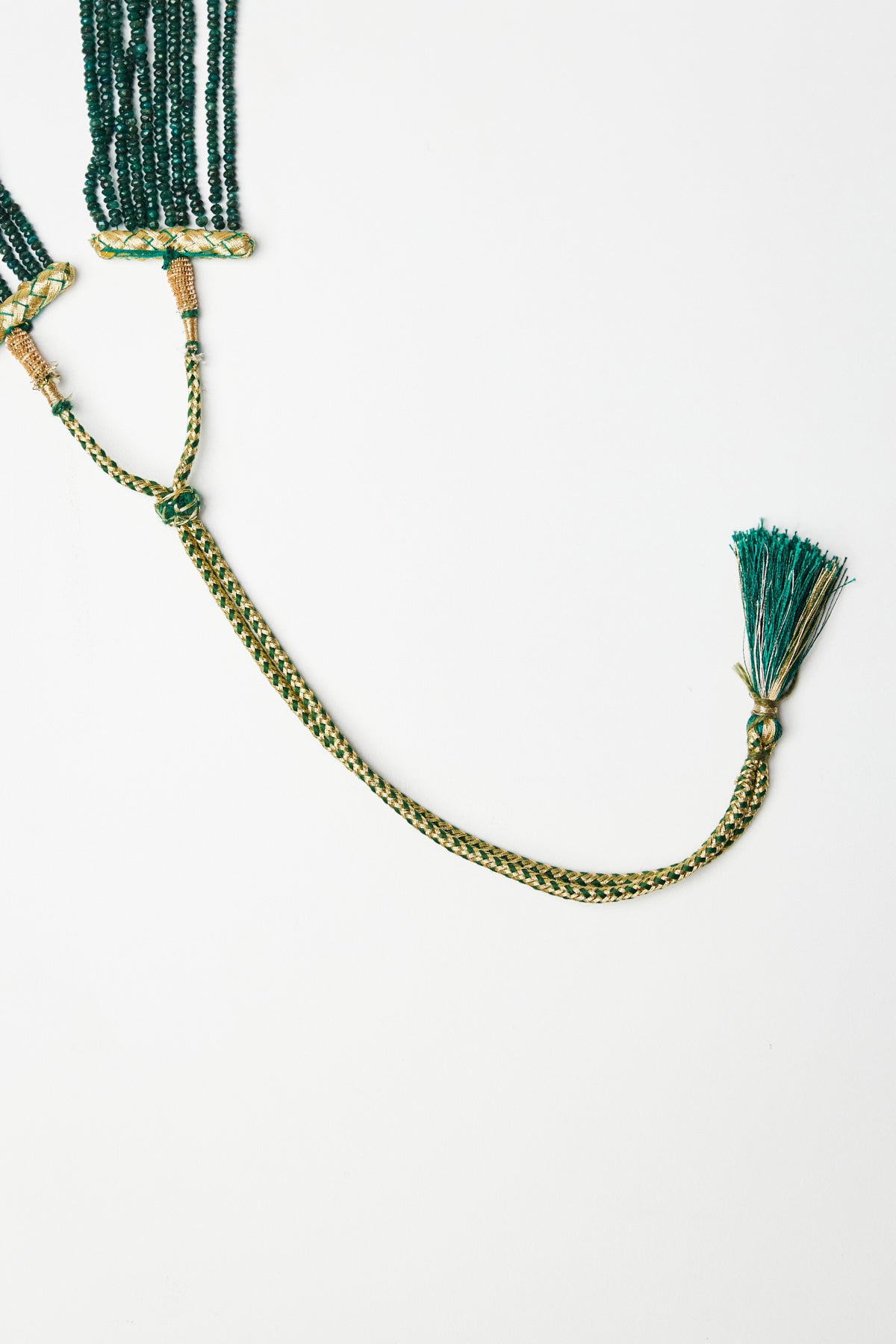 Multi-Strand Emerald Bead Necklace