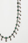 Emerald & Rose Cut Diamond Drip Necklace