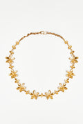 Golden Bloom Flower Necklace