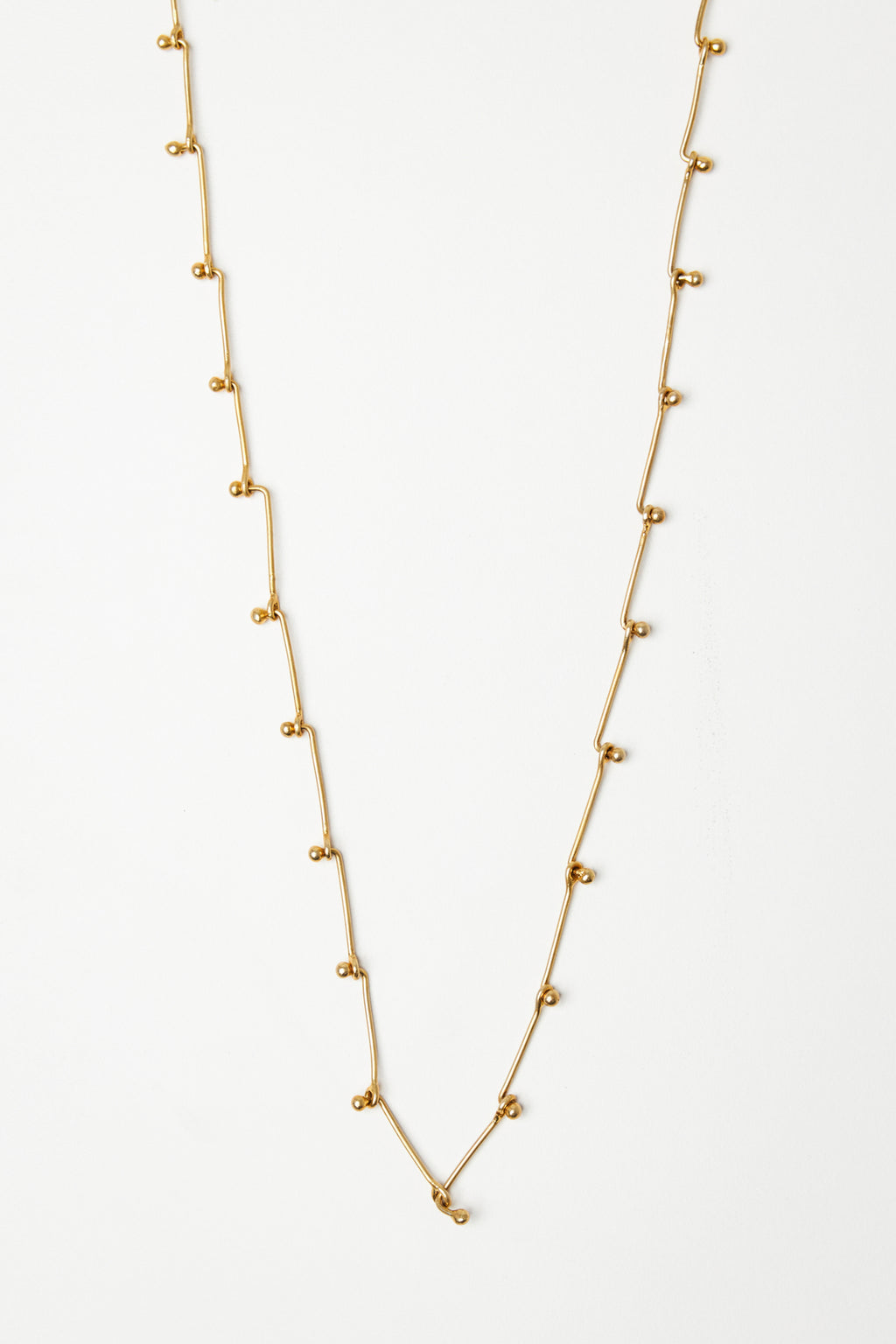 Beaded Hand Made Line Necklace