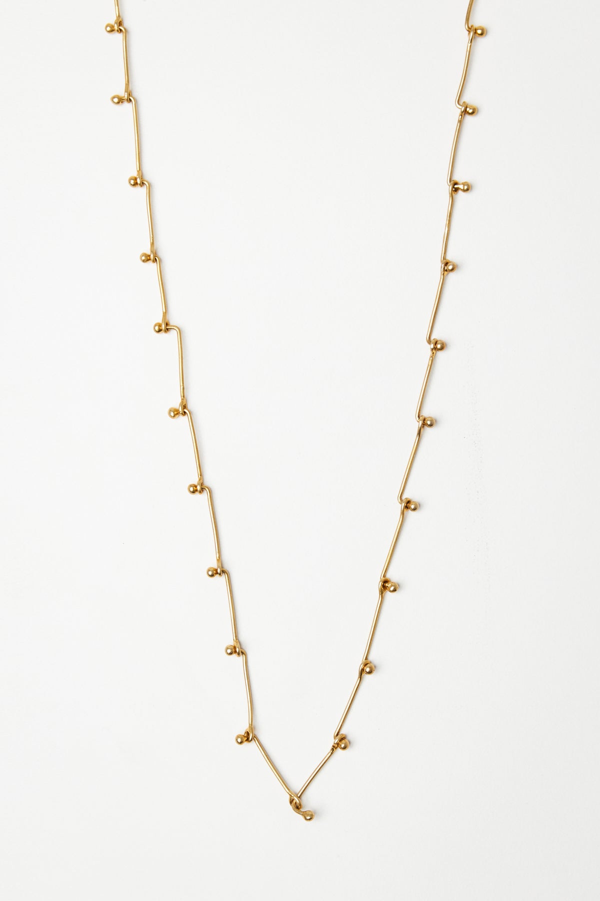 Beaded Hand Made Line Necklace