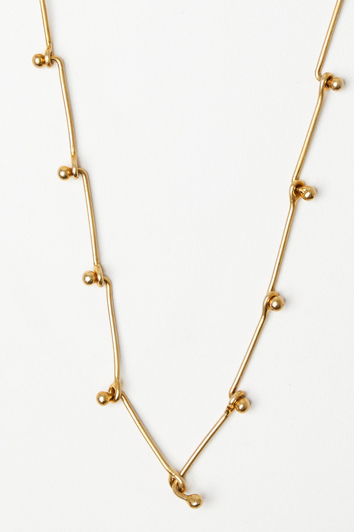 Beaded Hand Made Line Necklace