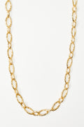 Gold Oval Link Necklace