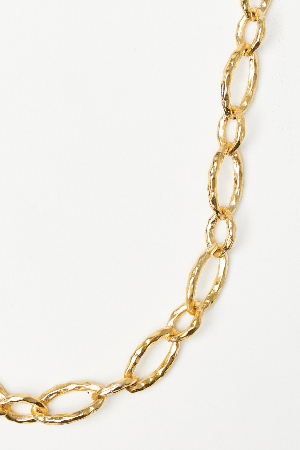 Gold Oval Link Necklace