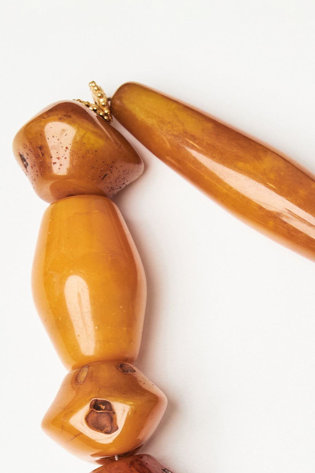 Sculptural Bakalite Bead Necklace