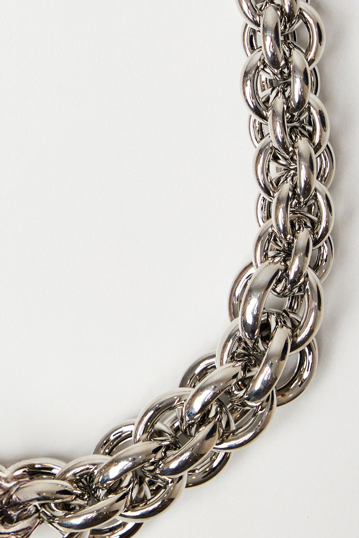 Interlocking Stainless Steel Chain Necklace