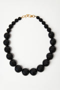 Graduated Onyx Bead Necklace