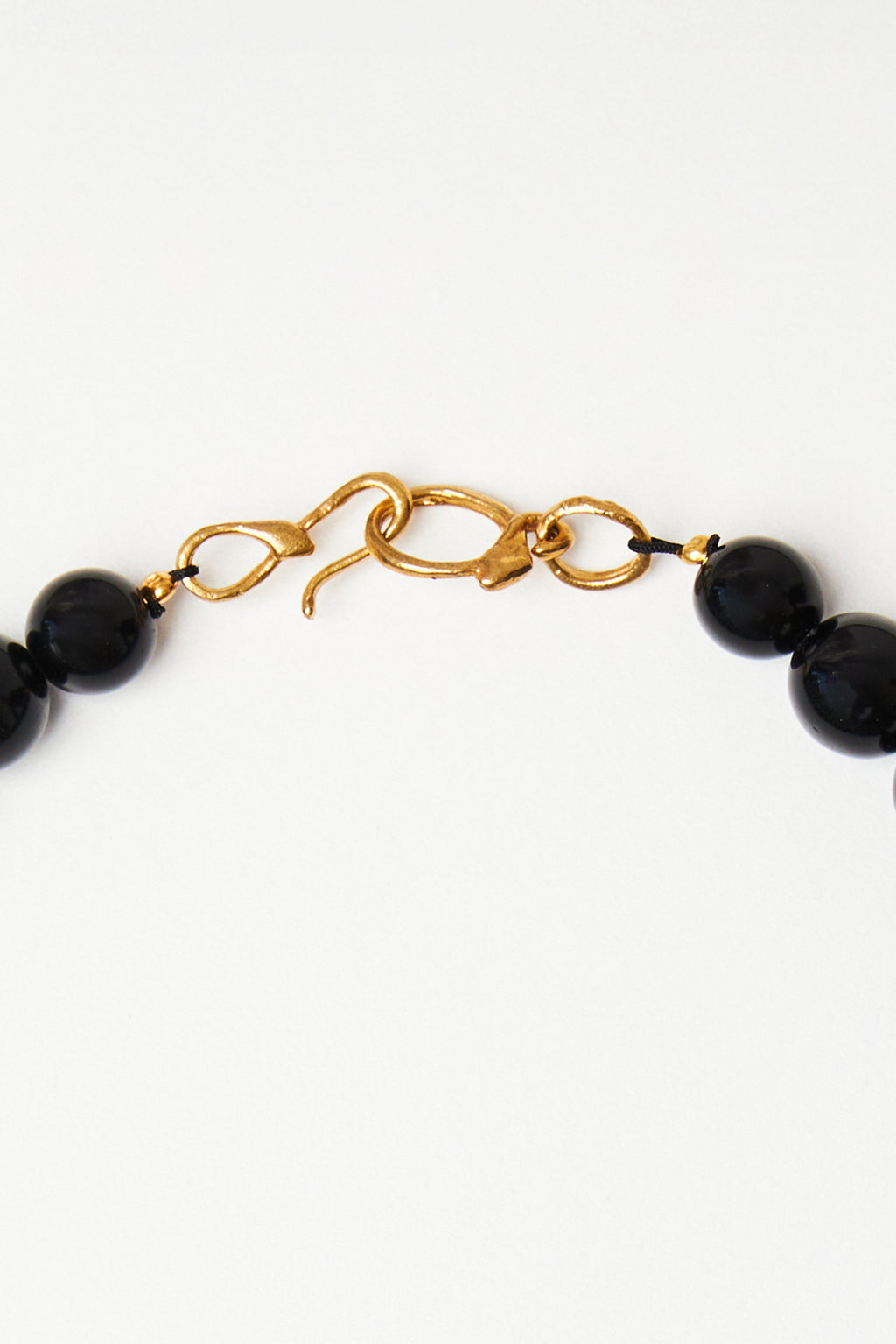 Graduated Onyx Bead Necklace