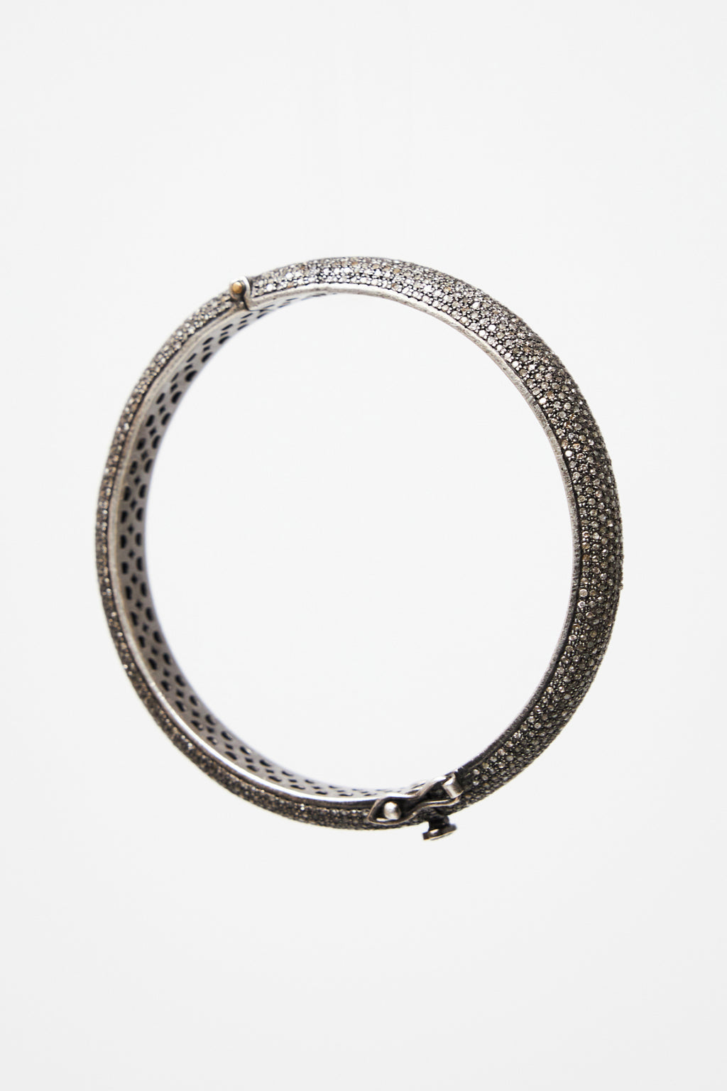 Rose-cut Diamond Studded Bangle