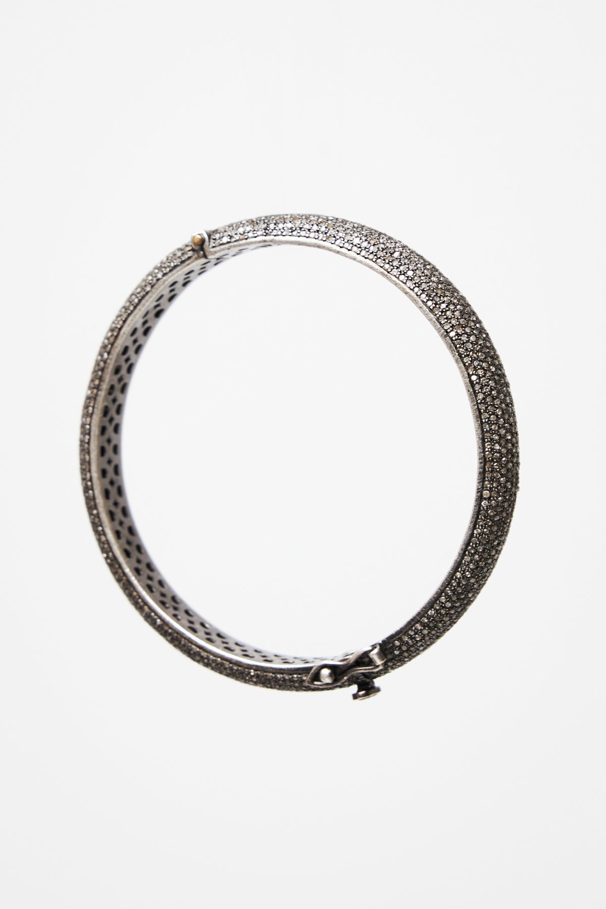 Rose-cut Diamond Studded Bangle