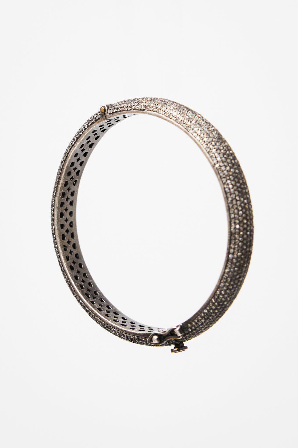 Rose-cut Diamond Studded Bangle