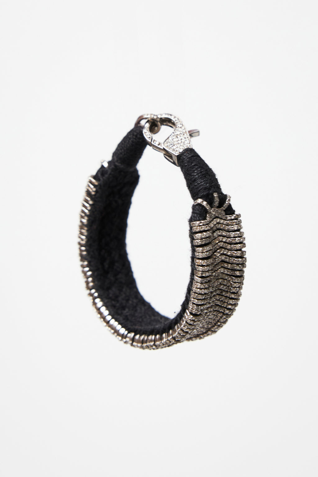 Woven Diamond Bracelet in Black