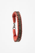Woven Champagne Diamond Bracelet in Coral