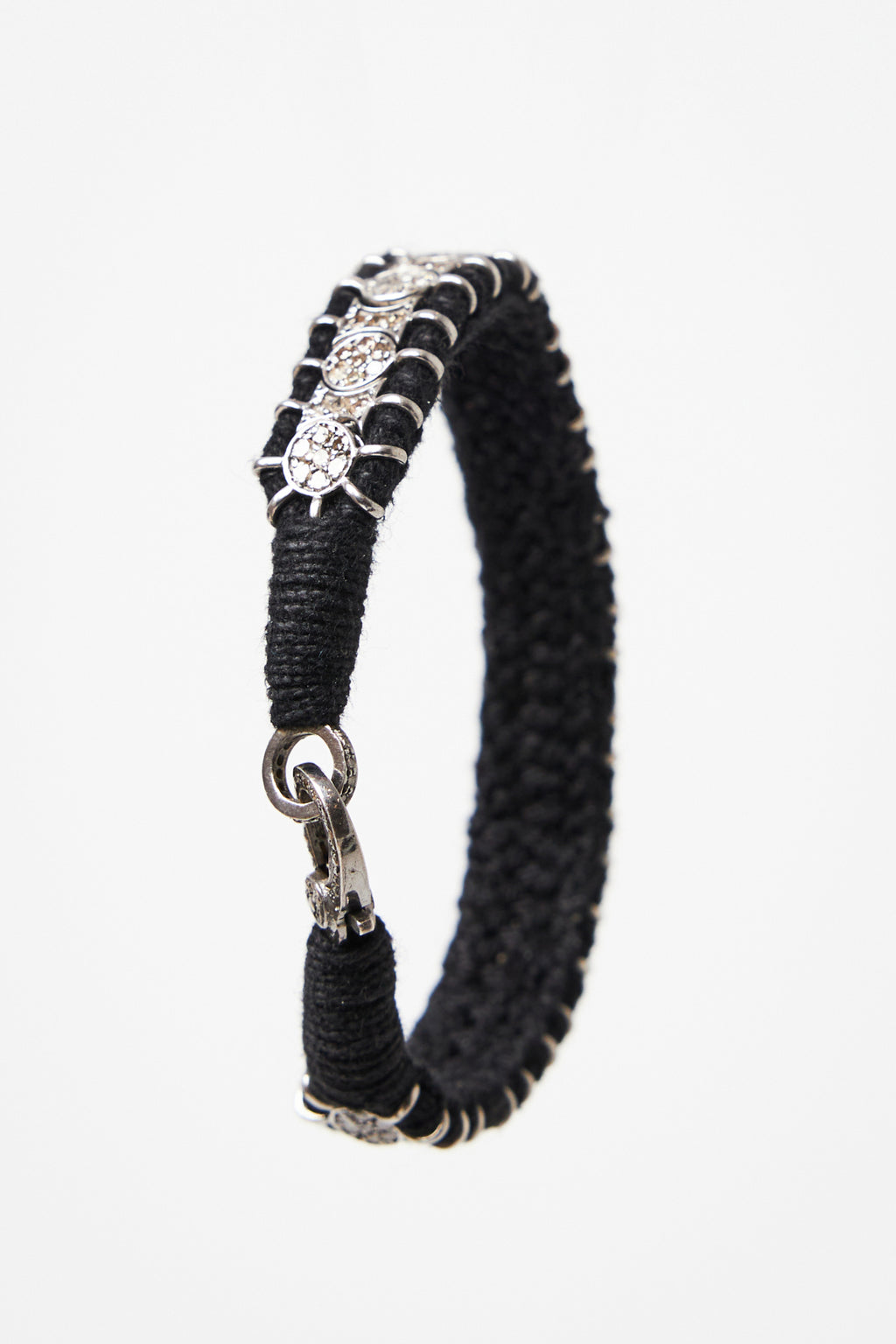 Woven Champagne Diamond Pavé Bracelet