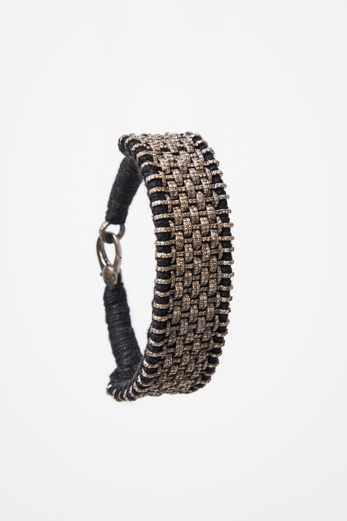 Woven Lattice Diamond Pavé Bracelet