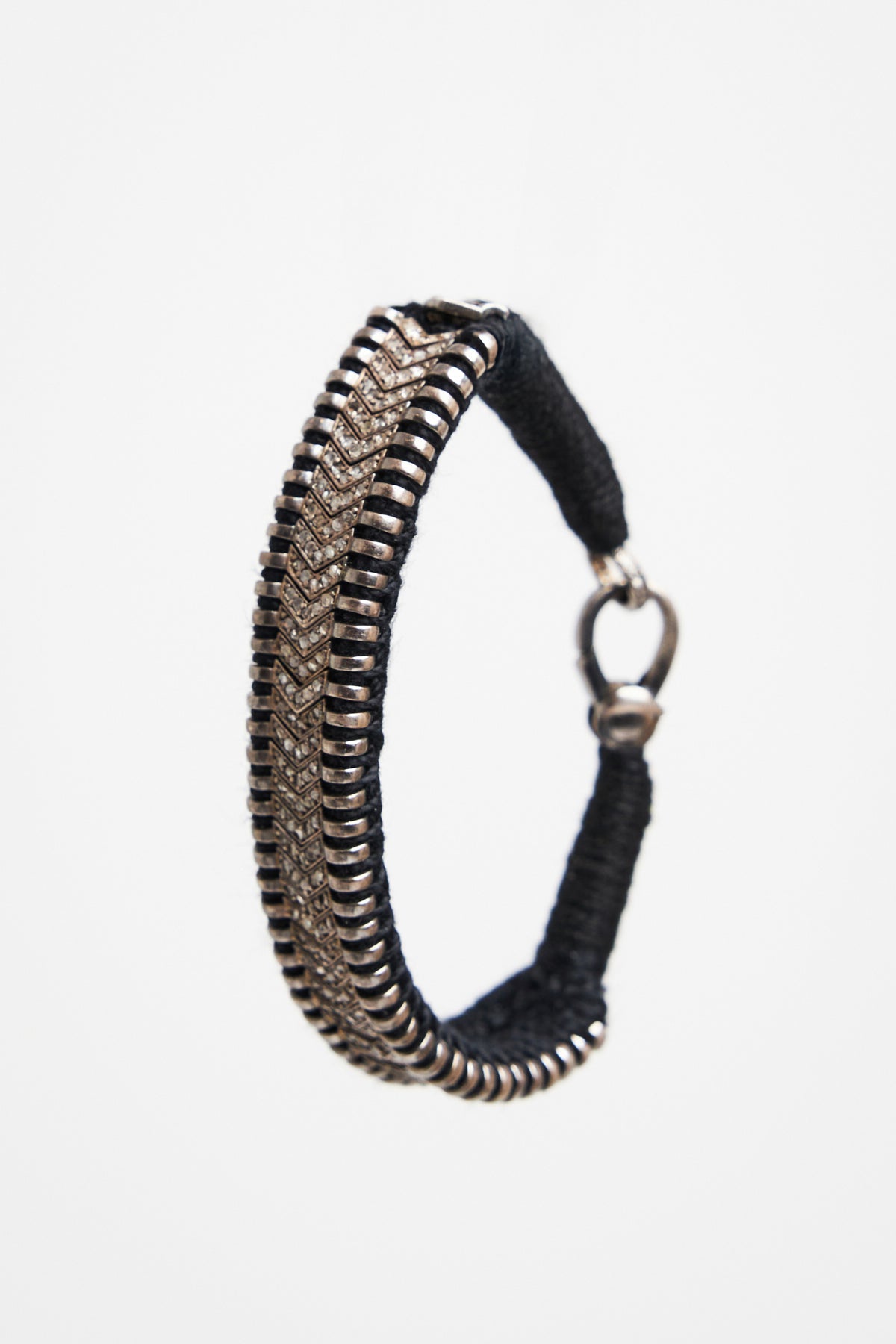 Woven Herringbone Diamond Bracelet