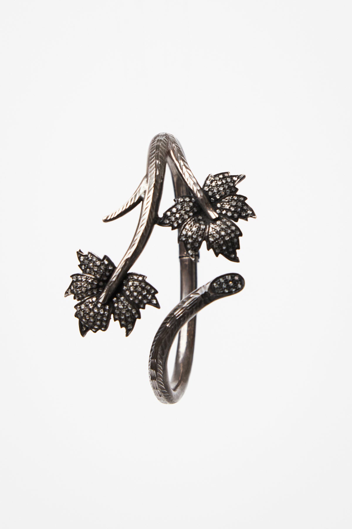 Diamond Leaf Wrap Bracelet