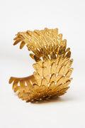 Layered Gold Leaf Cuff Bracelet