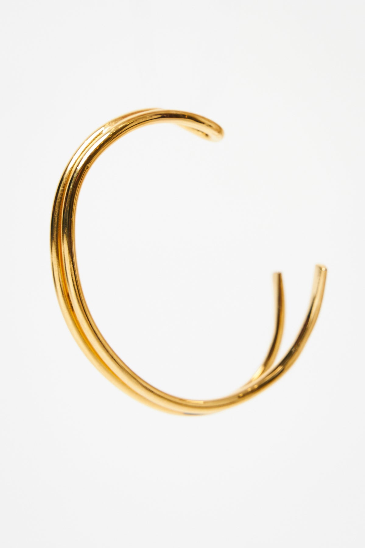 Elongated Loop Gold Bracelet