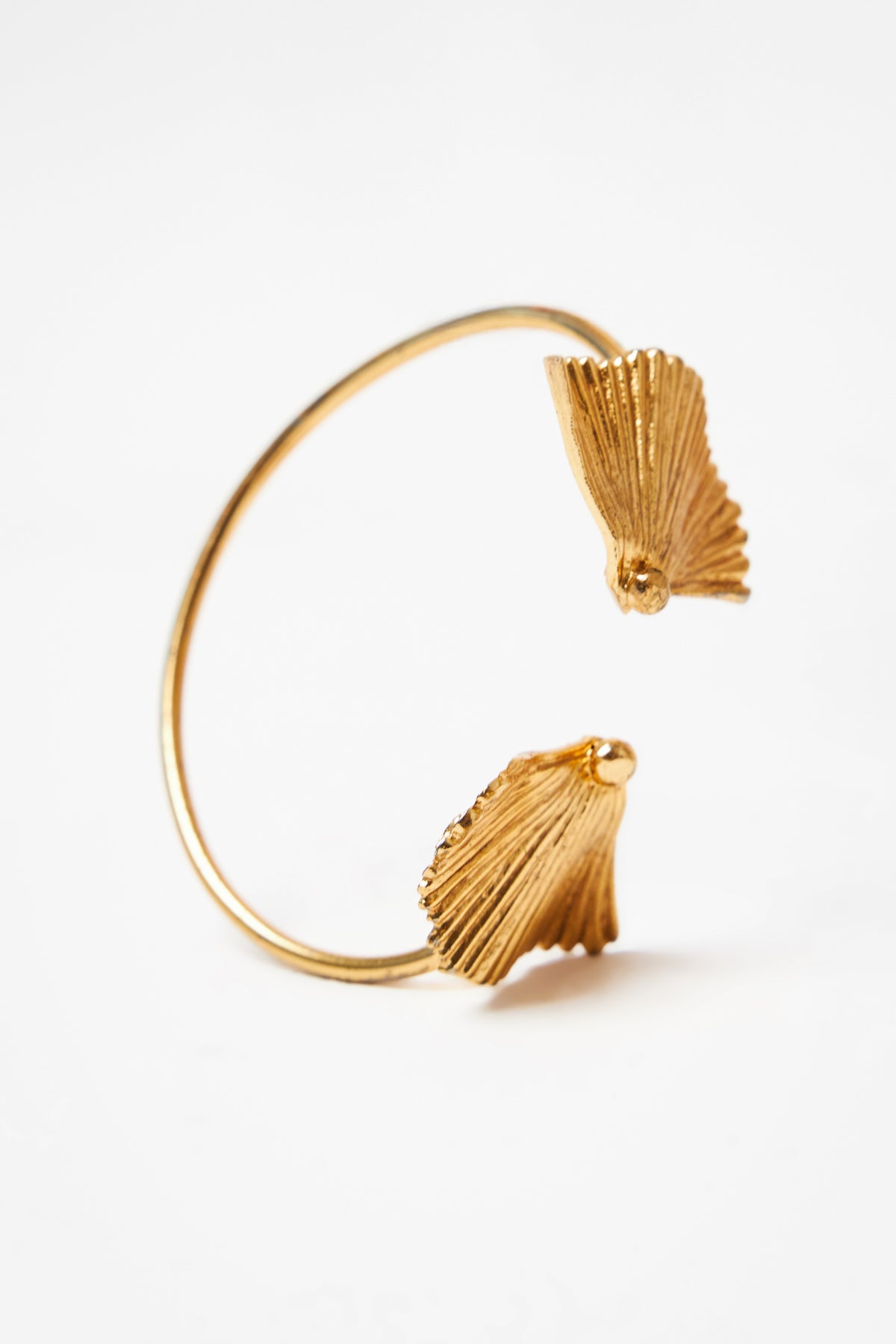 Ginkgo Fan Gold Bracelet