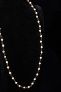 Pearl Station Gold Chain Necklace