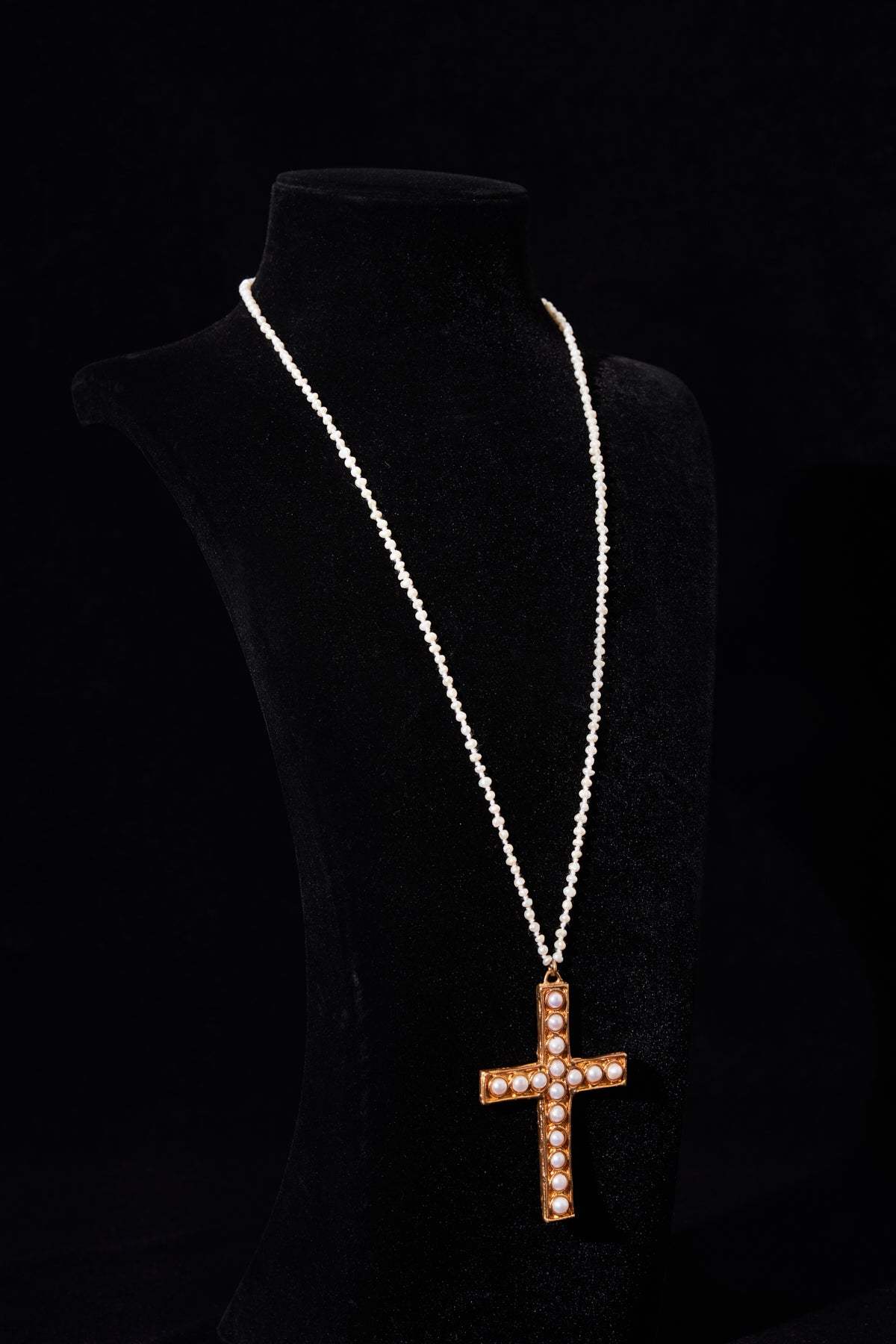 Pearl Cross Necklace