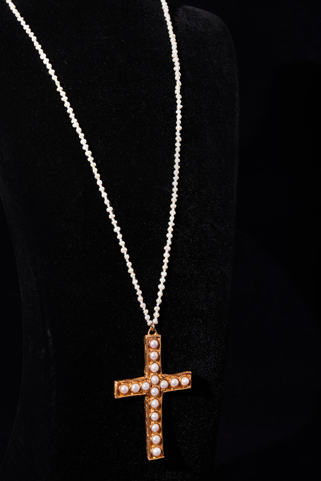 Pearl Cross Necklace