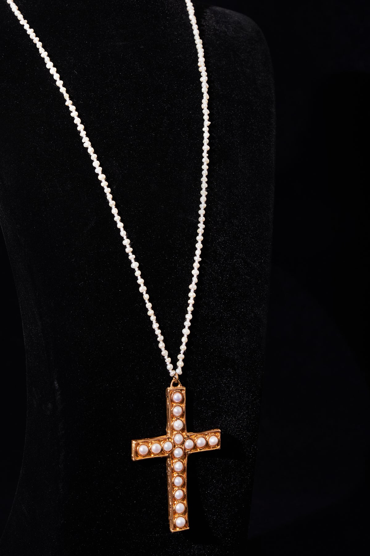 Pearl Cross Necklace