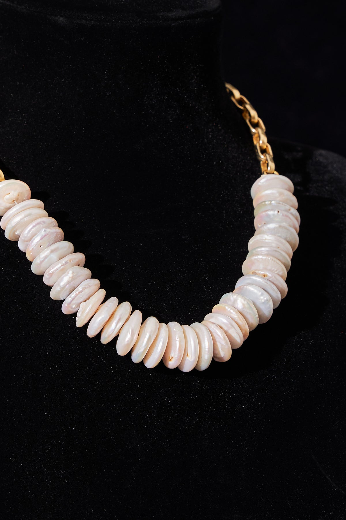 Coined Baroque Pearl Necklace