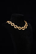 Hammered Oval-Link Chain Necklace