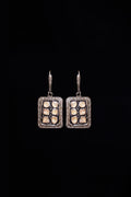 Polki Diamond Tile Drop Earrings