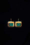Framed Jade Earrings