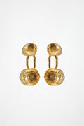 Textured Disc Link Earrings