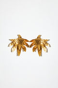 Double Layered Palm Leaf Earrings