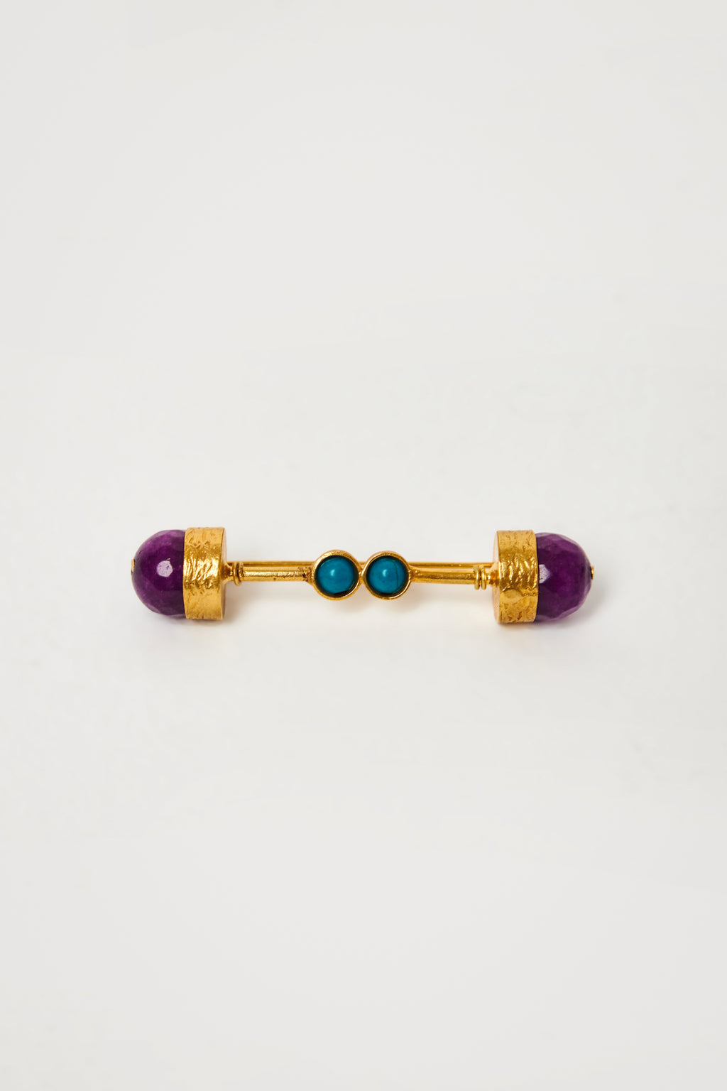Art-Deco Purple Brooch