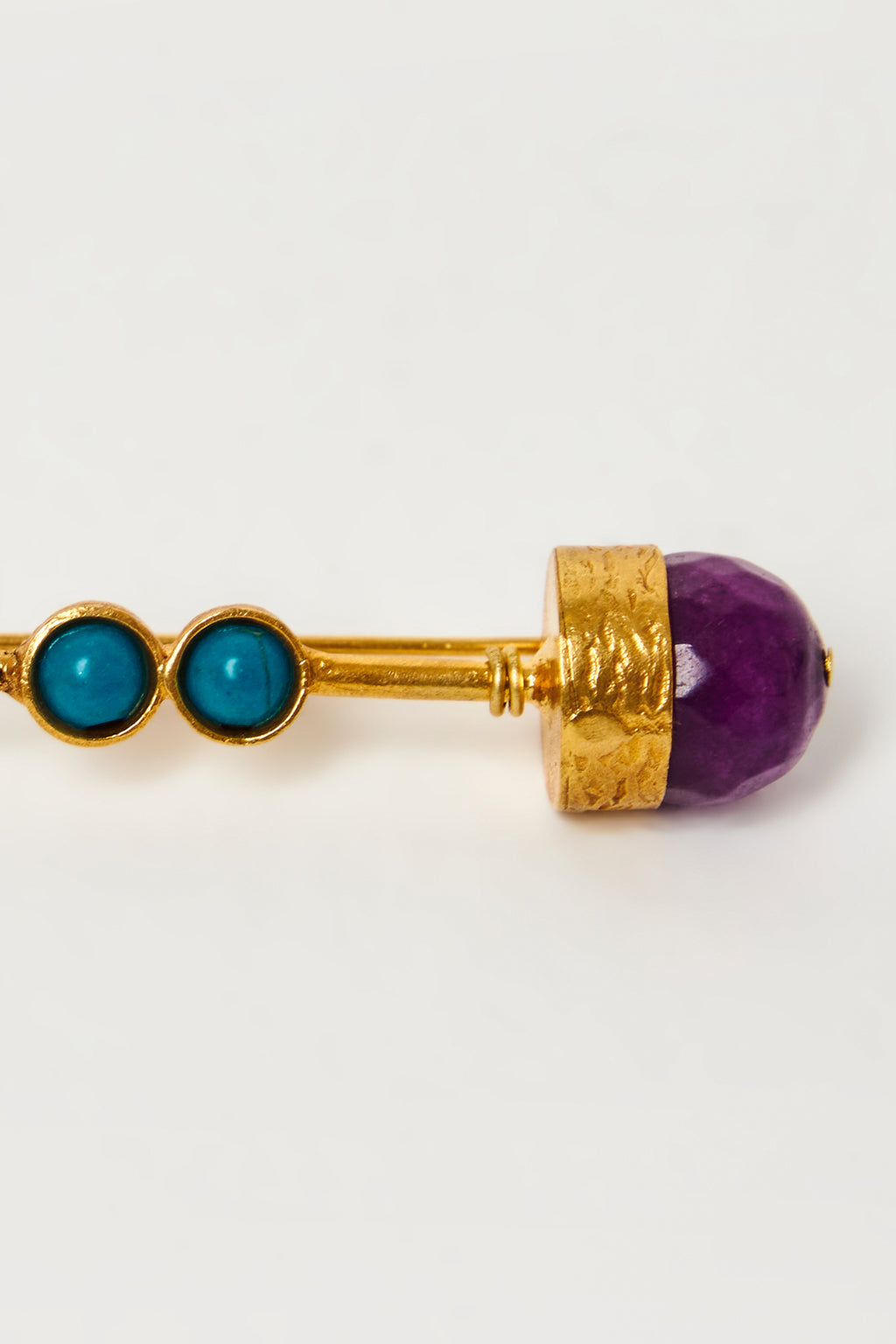 Art-Deco Purple Brooch