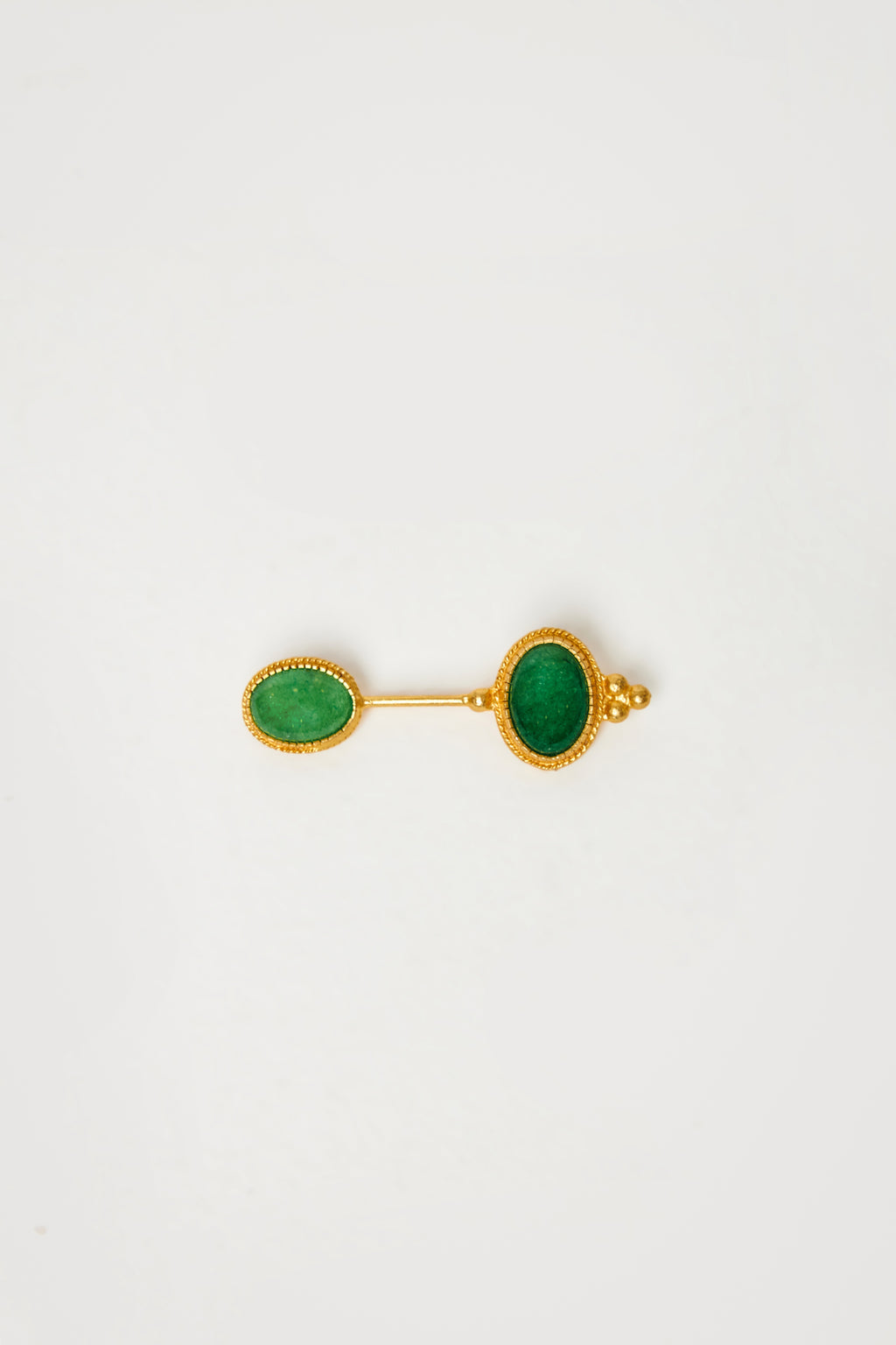Art-Deco Brooch in Green