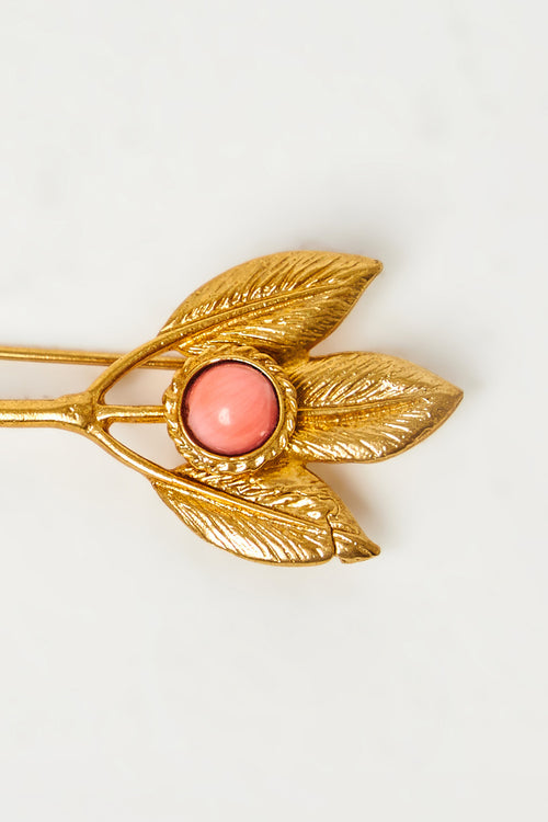 Art-Deco Feather Brooch