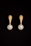 Cobra Earrings with Pearls