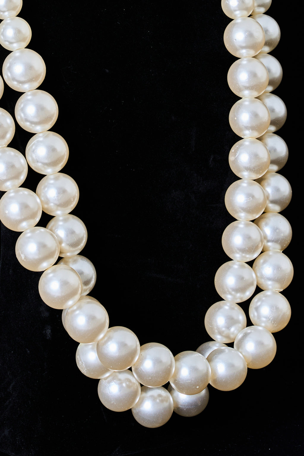 Double Layered Maximalist plated Pearl Necklace