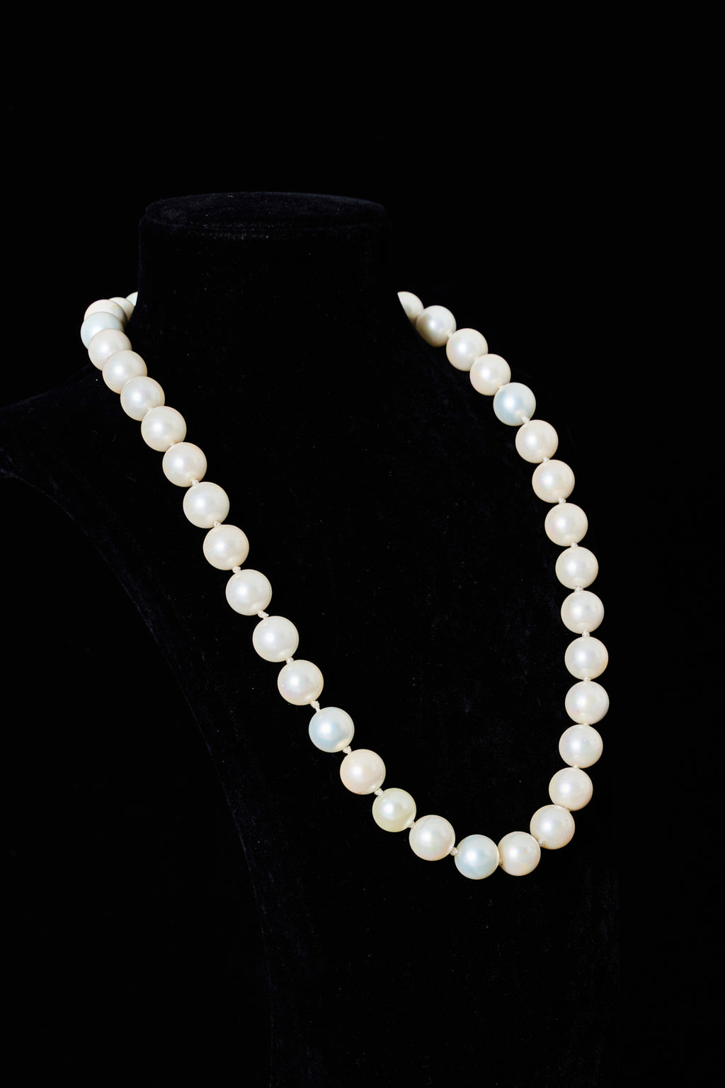 Plated Pearl Station Necklace