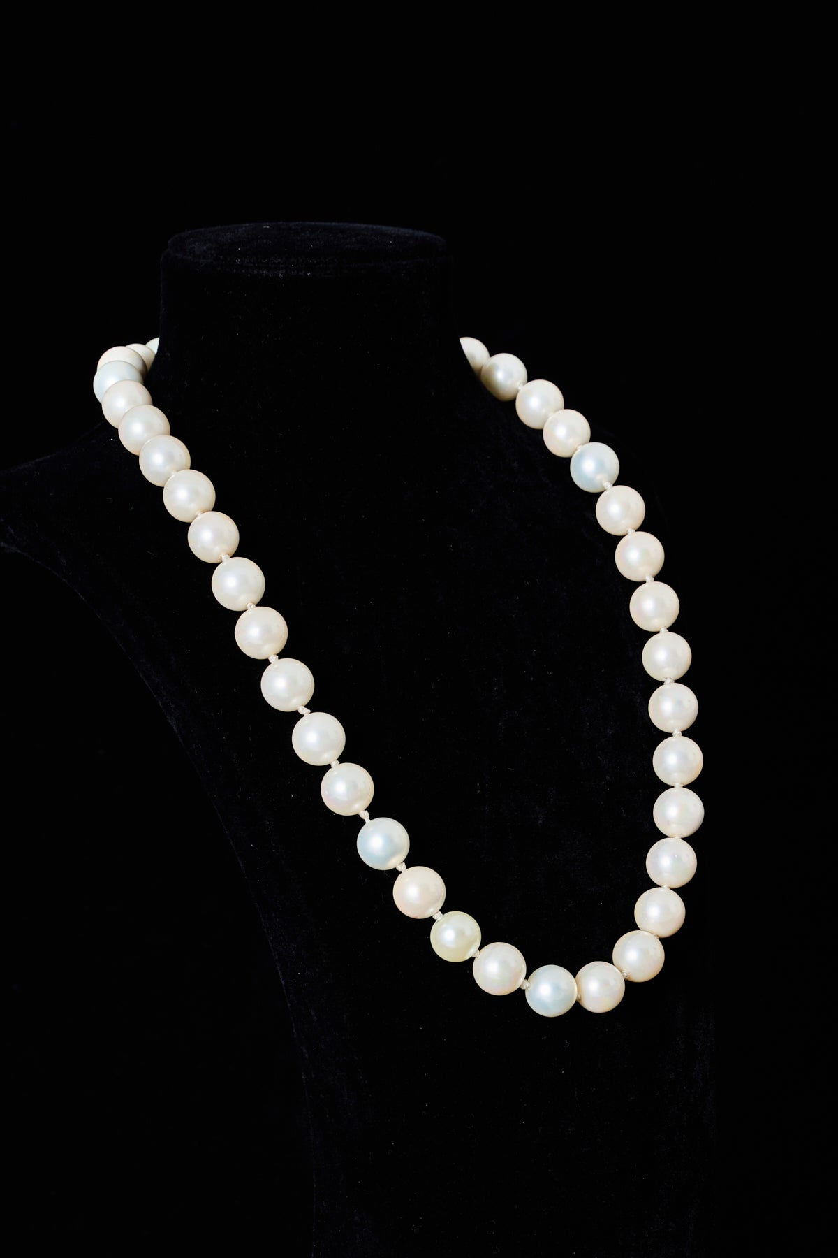 Plated Pearl Station Necklace