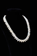 Spiked Pearl Cluster Necklace
