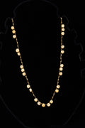 Yellow Sapphire Teardrop Knot Necklace