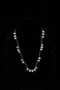 Labradorite Teardrop Knot Necklace