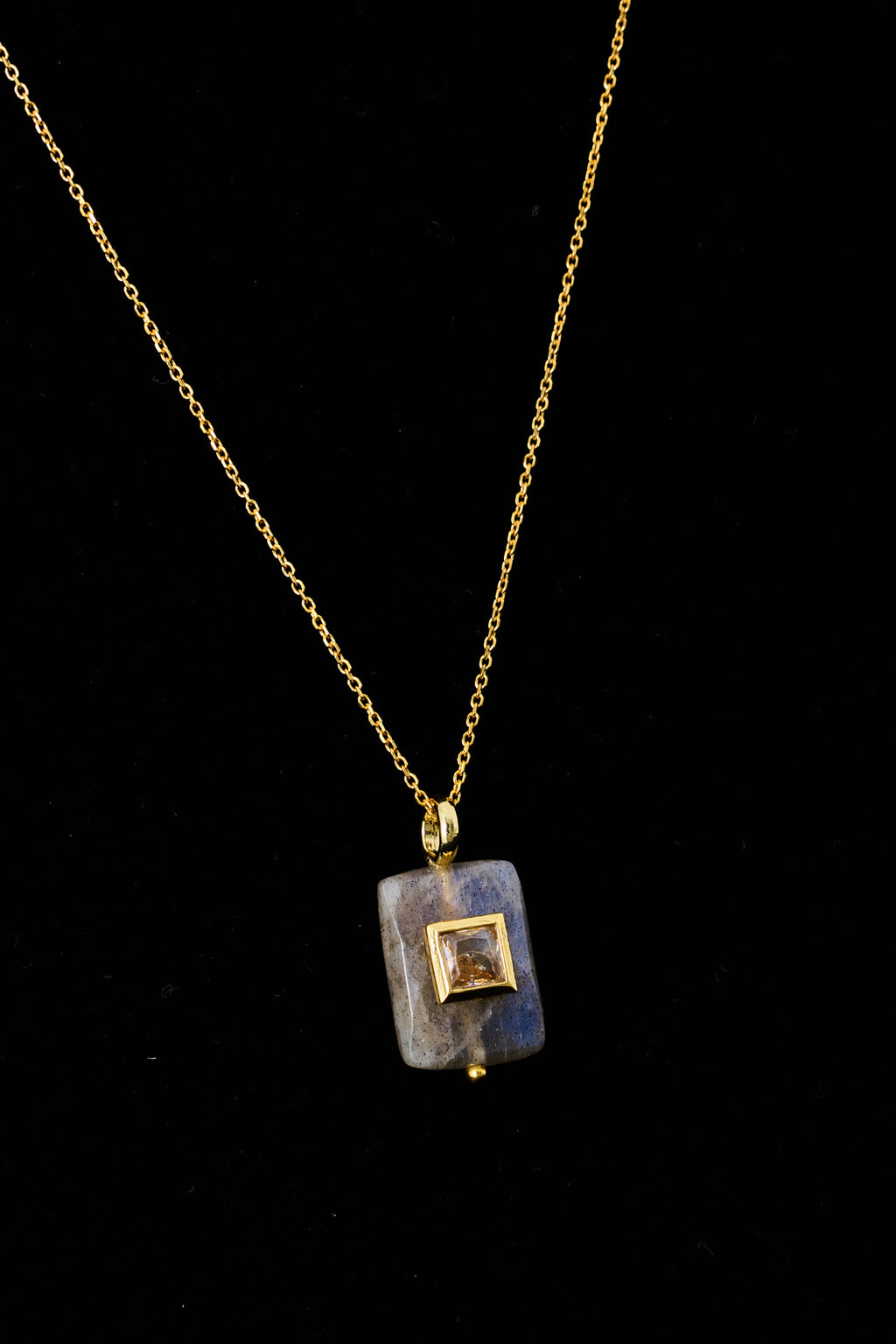 Labradorite & Quartz Necklace