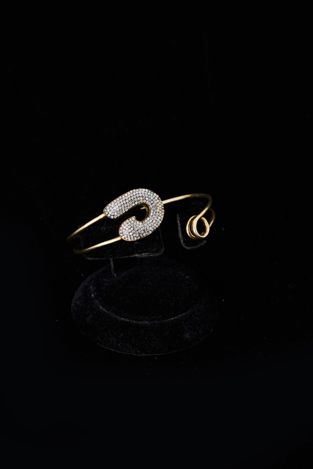 Diamond Pavé Safety Pin Bracelet