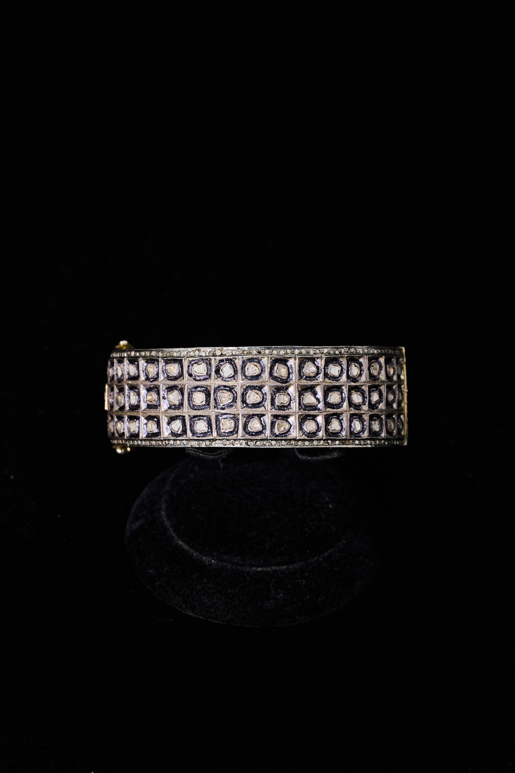 Polki Diamond Pavé Cuff Bracelet